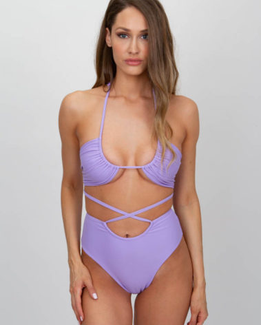 aria lilac bikini set front
