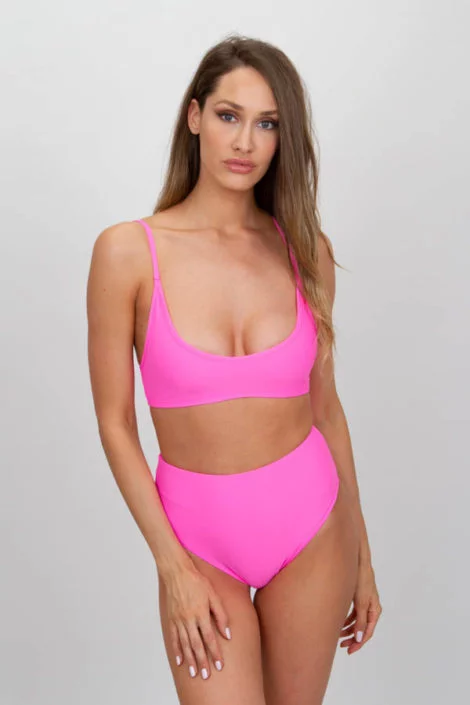 siena pink bikini set frontal